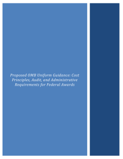 Proposed OMB Uniform Guidance - Illinois Department of Human