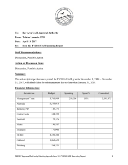 Staff Recommendations: Discussion, Possible Action Action or