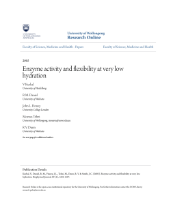 Enzyme activity and flexibility at very low hydration