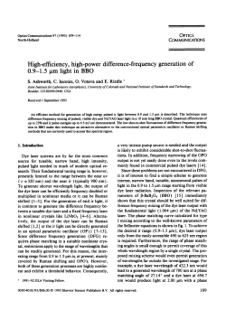 High-efficiency, high-power difference-frequency generation