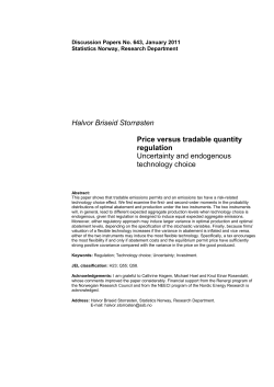 Price versus tradable quantity regulation. Uncertainty and