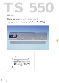 Floor spring for single action and double action doors