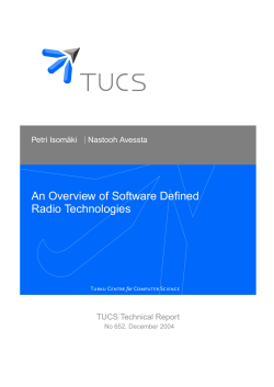 An Overview of Software Defined Radio Technologies