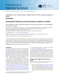 Assumptions behind size-based ecosystem models are realistic