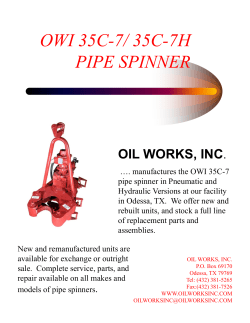 owi 35c-7/ 35c-7h pipe spinner