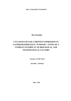 IIze Strumfa. Cyclooxygenase-2 protein expression in