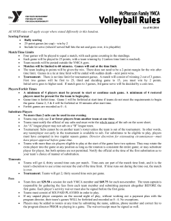 All NFHS rules will apply except where stated differently in this