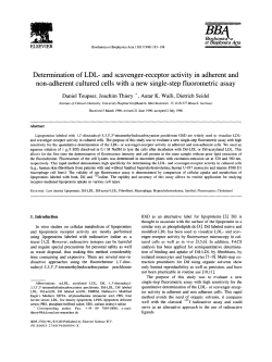 Determination of LDL- and scavenger