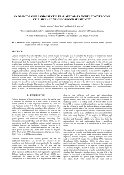 an object-based land-use cellular automata model to overcome cell