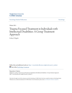 Trauma Focused Treatment in Individuals with Intellectual Disabilities