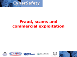 Danger 5 &ndash; Fraud and scams