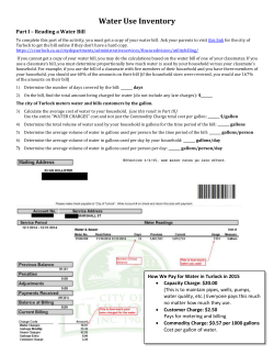 Energy Use Inventory