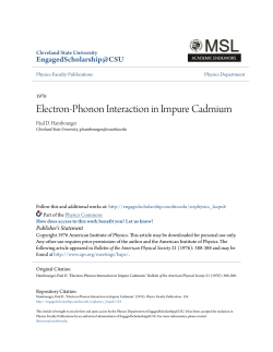 Electron-Phonon Interaction in Impure Cadmium
