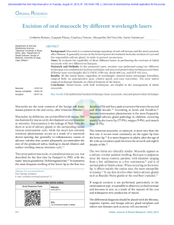 Excision of oral mucocele by different wavelength lasers