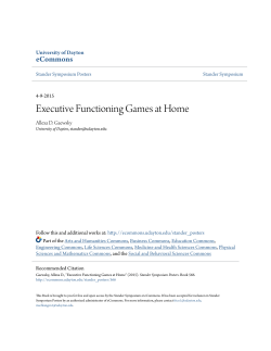 Executive Functioning Games at Home