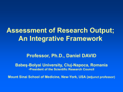 Assessment of