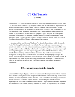 Cu Chi Tunnels
