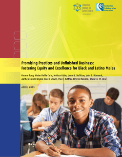 Boston Public Schools Black and Latino Male School Case Studies
