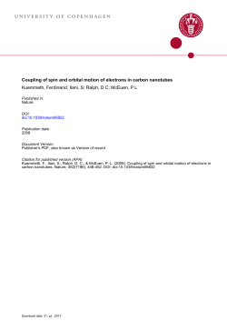 Coupling of spin and orbital motion of electrons in carbon nanotubes