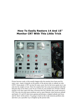 How To Easily Restore 14 And 15" Monitor CRT With This Little Trick