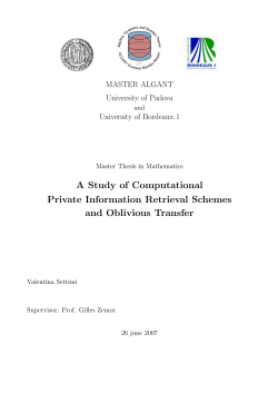 A Study of Computational Private Information Retrieval