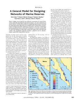 A General Model for Designing Networks of Marine