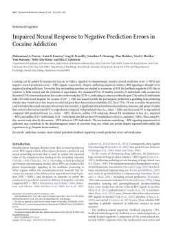 Impaired Neural Response to Negative Prediction Errors in Cocaine