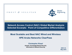 Network Access Control (NAC)
