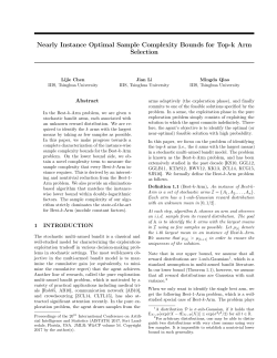 Nearly Instance Optimal Sample Complexity Bounds for Top