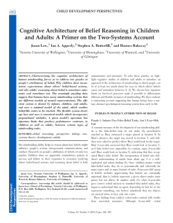 Cognitive Architecture of Belief Reasoning in Children and Adults: A