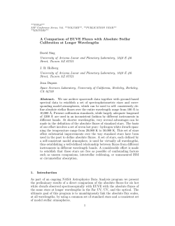 A Comparison of EUVE Fluxes with Absolute Stellar