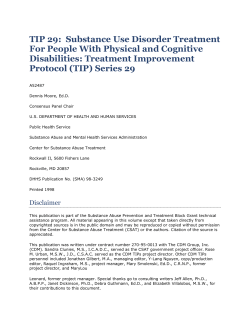 Substance Use Disorder Treatment For People With Physical and
