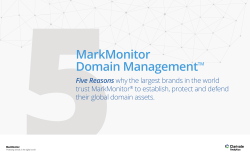 Learn why the largest brands in the world trust MarkMonitor