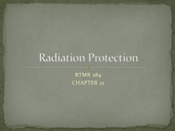 Radiation Biology Ch 21 2012
