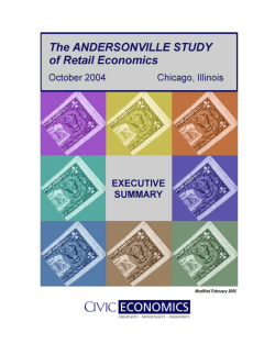Andersonville Study of Retail Economics