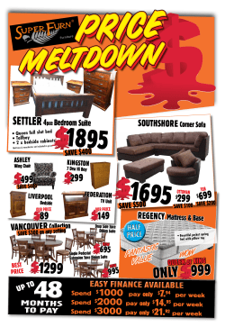 1299 Only 999 - Super Furn Rotorua