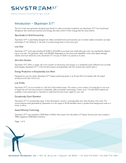 Introduction &ndash; Skystream 3.7TM