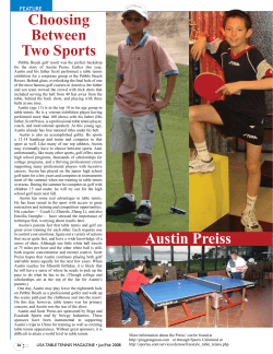 Choosing Between Two Sports Austin Preiss