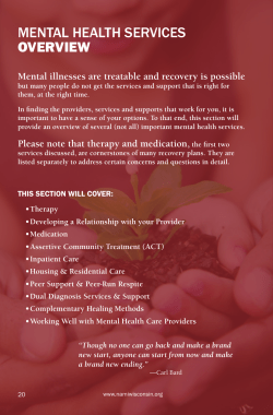 mental health services overview