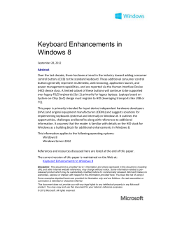 Appendix 1: Report Descriptors for Enhanced HID