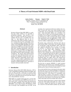 A Theory of Goal-Oriented MDPs with Dead Ends