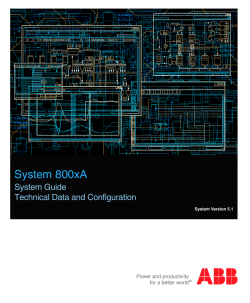 System 800xA 5.1 System Guide Technical Data and