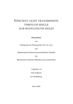 efficient light transmission through single sub