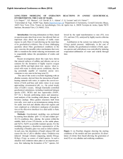 LONG-TERM MODELING OF OXIDATION REACTIONS IN ANOXIC