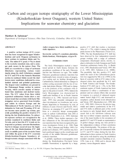 Carbon and oxygen isotope stratigraphy of the Lower