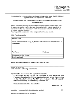 an association organised for the social well