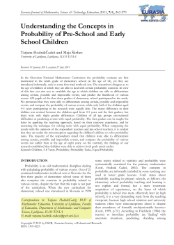 Understanding the Concepts in Probability of Pre