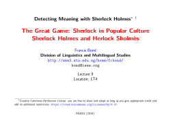 The Great Game - NTU Computational Linguistics Lab