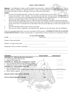 Mole Rubric