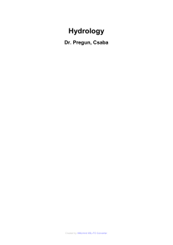 4. Surface streamflow hydrology